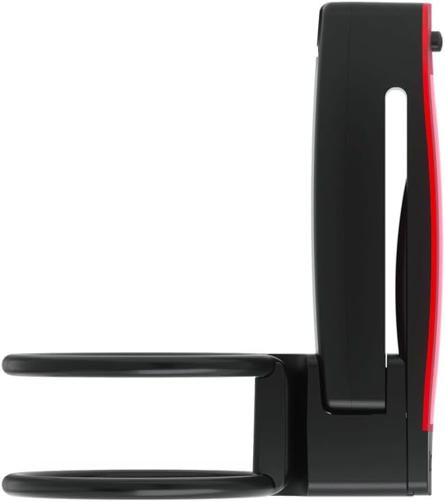 Knog Plus Bike Rear Light - LED Bike Tail Light – Rear Light Mounts to Your Seat Post, Seat Stay or Clips on Clothing - USB Rechargeable, Waterproof, Ultralight Cycling Safety - Black