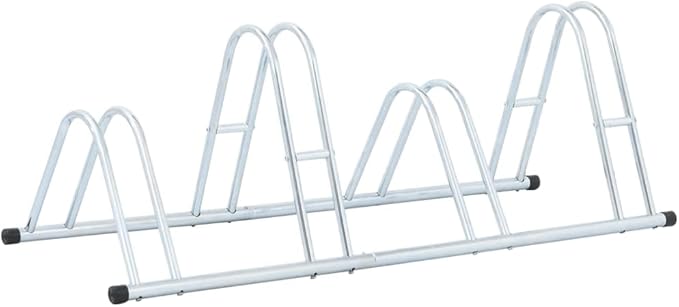 Galvanized Steel Floor Freestanding Bicycle Stand for 4 Bikes, 4 Bikes Floor Bike Stand, Bike Floor Parking Rack for Indoor & Outdoor Garage Storage,-866
