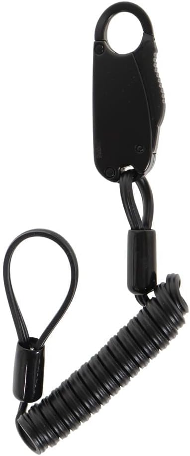 CROPS Q-BIRO MINI Compact Bike Lock Cable, 3 ft, RedAnti-Theft 3-Digit Resettable Combination Lock with a Shape-Memory Coiled Cable and BIROTATION Technology; Great Option for Road Cyclists