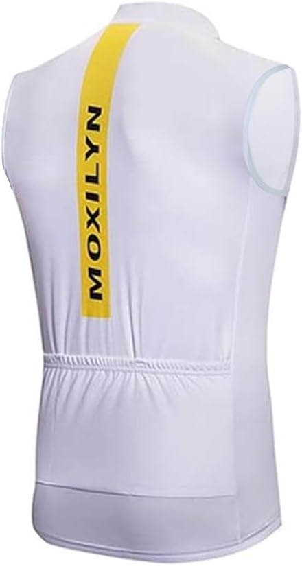 MOXILYN Men's Cycling Jersey Sleeveless Vests Bike Tank Quick Dry Bicycle Shirts Breathable Riding Clothing Top