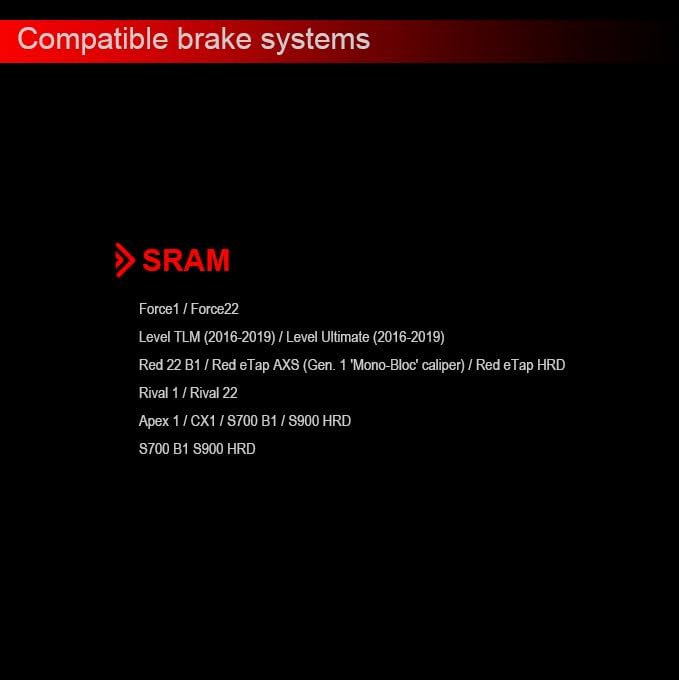 Bike Brake Pads for SRAM Rival 22,Force 22,Red 22,S-700