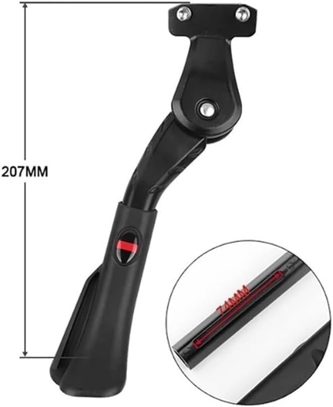 Bike Side Support Kick Stand,Side Kickstand Adjustable Kickstand Support Bike Snow Bike Parking Foot Brace Heavy Bicycle Holder Mountain Bike Footrest Grade(Small)
