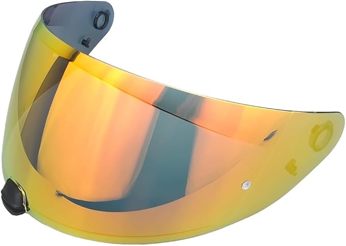 HJ-31 Helmet shield Replacement, Motorcycle Helmet Visor Compatible with HJC i10 and i70 (Smoke Revo Red)