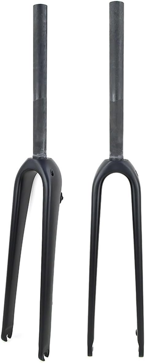 Gravel Bikes Rigid Fork 700C Road Bikes Fork Full Carbon Fiber Disc Brake Front Fork 1-1/8" Straight/Tapered Tube Hard Fork Quick Release 9 * 100mm(Straight)