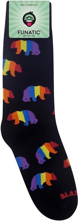 FUNATIC Funny Outdoor Themed Socks for Men Women - Novelty Gifts For Golfing, Fishing, Hunting, Bigfoot, Pickleball, and More