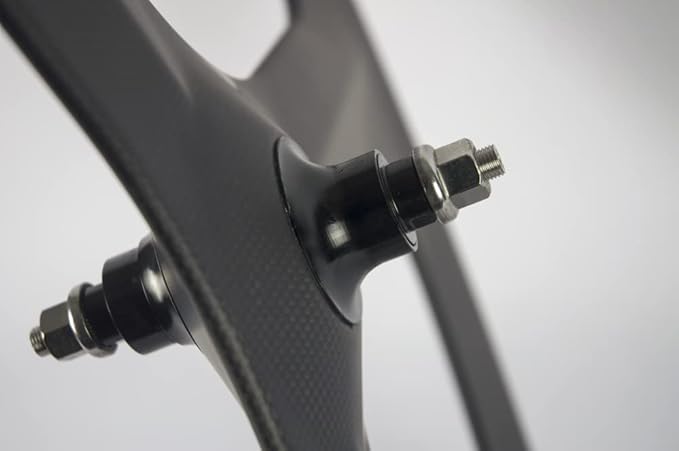 Supereteam Front Tri Spoke Rear 88mm Carbon Wheels 700c Clincher Fixed Wheelset