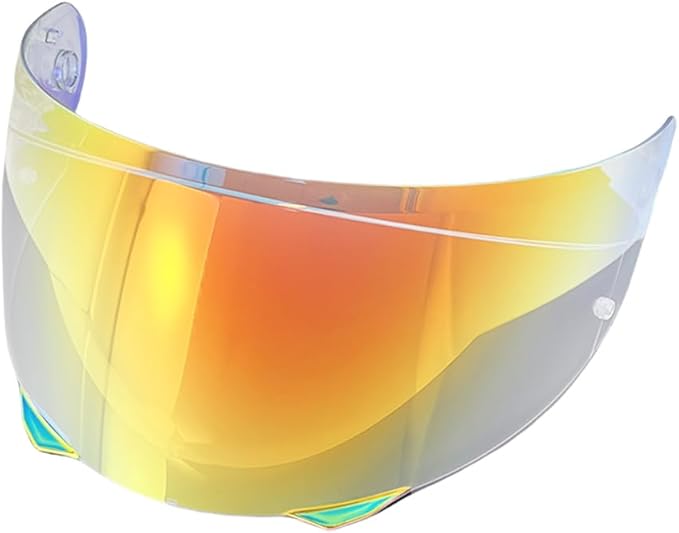 i90 Face Shield Visor Sunscreen for HJC HJ-33 i90/i91,Helmet Visor Replacement Windshield Sunshield (Revo Clear Red-Day and Night)