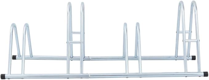 Galvanized Steel Floor Freestanding Bicycle Stand for 4 Bikes, 4 Bikes Floor Bike Stand, Bike Floor Parking Rack for Indoor & Outdoor Garage Storage,-866