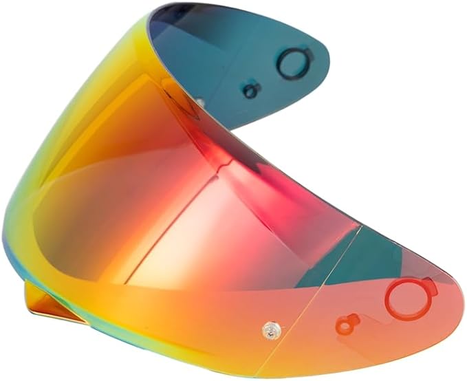 HJ-34P Visor Shield Replacement,HJC C10 Motorcycle Helmet Visor Compatible with HJ-34P HJC C10 UV Protection (Revo Deep Red)