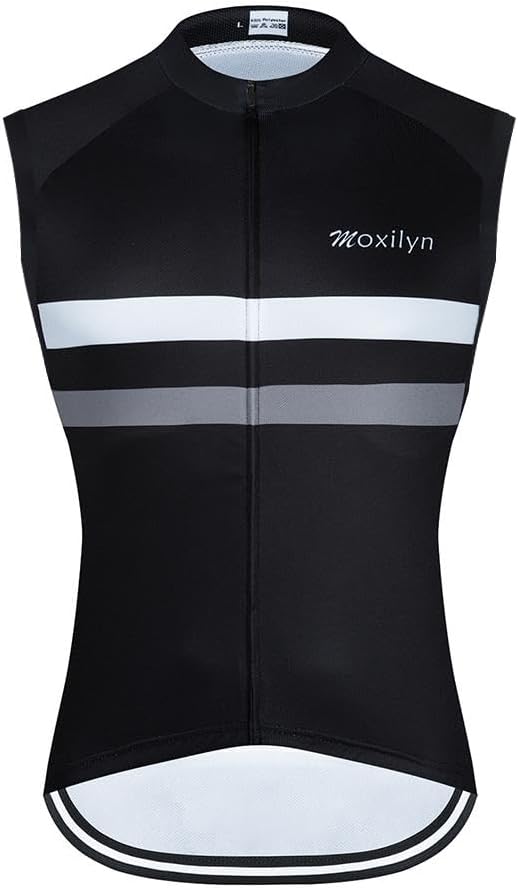 MOXILYN Men's Cycling Jersey Sleeveless Vests Bike Tank Quick Dry Bicycle Shirts Breathable Riding Clothing Top