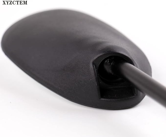 XYZCTEM Black Retro Style Side Rearview Mirror w/ 7/8" Handlebar Mount 8mm Adaptor For Mountain Bike BMX Bicycle Motorcycle Dirt Bike ATV Cruiser Chopper-Pair