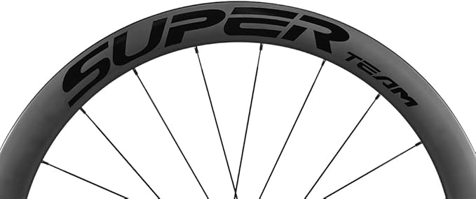 SUPERTEAM Carbon Disc Road Wheelset 50TU-28-DB Tubeless 700C Fit for Shimano 8/9/10/11/12 Speed QR 9 * 100-10 * 135