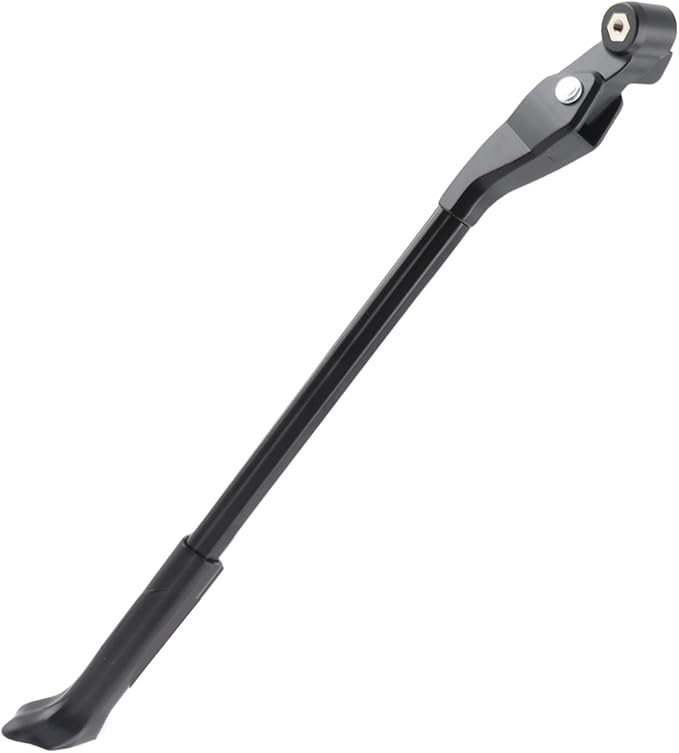Aluminum Alloy Adjustable Bike Kickstand, Bicycle Side Stand for 24-29inch 700C Bikes, Anti - Skid Plastic Foot with Length Adjustment for Mountain and Road Bicycles