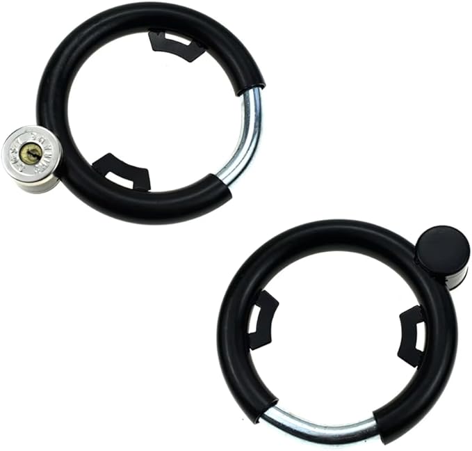 Bike Lock Frame Locks Replacement Retractable Ring Lock Anti Theft Bicycle Locks Framelock Cafe Lock Temporary Security Locks for Most Bikes with Frame Mounting Points