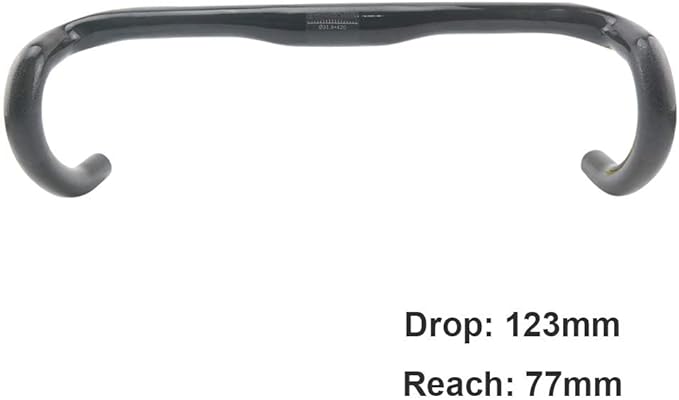 Alfa Pasca Carbon Handlebars Road Bike Handle Bar Aero Drop Bars Lightweight Carbon Fiber Road Bike Handlebars Drop Handlebar UD Glossy 380/400/420/440mm