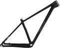 27.5er 29er XC Hardtail Mountain Bike Frame 15/17/19in Carbon Fibre Disc Brake Frame 135mm Quick Release Cyclocross Bike Frame BB92*41mm(Black,27.5 * 15")
