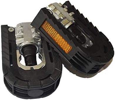 BlueSunshine Bicycle Folding Pedals Aluminum Alloy Anti-Skid Mountain Wide Platform Bike Pedals Universal 9/16 Inch Road Bike Hybrid Pedals for BMX Bike MTB Bike City Bike