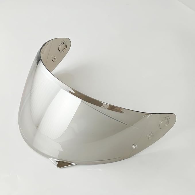 HJ-34P Helmet Visor Replacement for HJC C10.Motorcycle Helmet Shield UV Protection Compatible with HJC C10 (Revo Clear Silver)