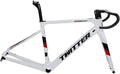 700c Road Bike Carbon Frameset Disc Brake Racing Frame 45/48/51/54CM BB86 Thru Axle 100/142mm Internal Routing(White,45CM)
