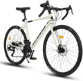 A28320R 700Cx28 Road Bike, 16-Speed Outdoor Bike Disc Brakes, Light Weight Aluminum Frame,Racing Bike City Commuting Road Bicycle for Men Women Ideal for High-Intensity Riding