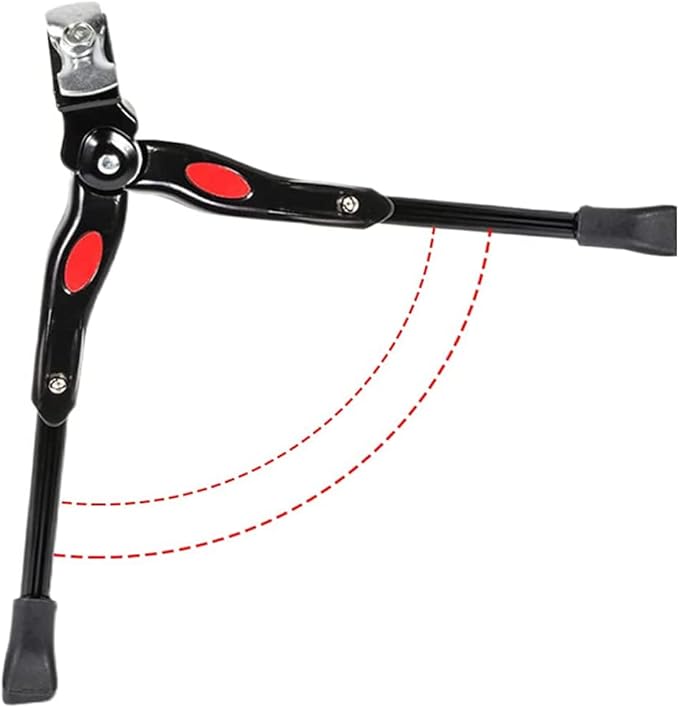 Mesee Bike Kickstand, Adjustable Aluminium Alloy Bicycle Side Support Stand Fit 24'' 26'' Tire Mountain Road Kids Adult Cycling