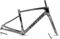 Carbon Road Bike Frameset Disc Brake 700C Off-Road Racing Frame 45/48/51/54cm Front 100mm Rear 142mm Thru Axle Frame Set(Dark Gray,54CM)