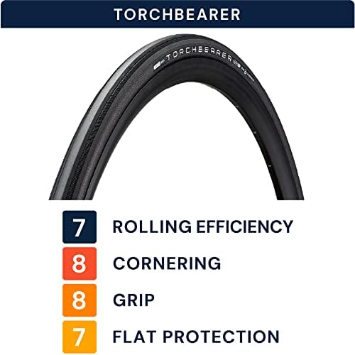 AMERICAN CLASSIC Road Bike Tire, Replacement Tire for Road Bicycle, All-Weather - Torchbearer, 700 x 25c, 700 x 28c, 700 x 32c