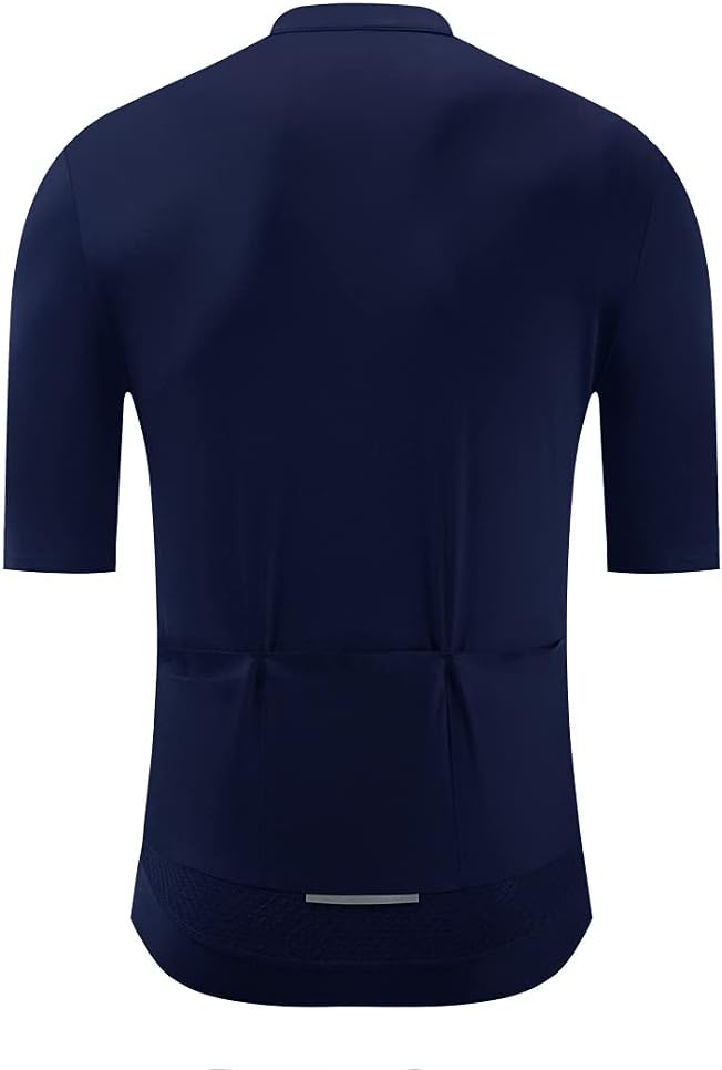 YKYWBIKE Cycling Jersey Men Aero Race Fit, Road Bike Jersey Short Sleeved Moisture Wicking, Breathable,Zip Pocket,UPF50＋