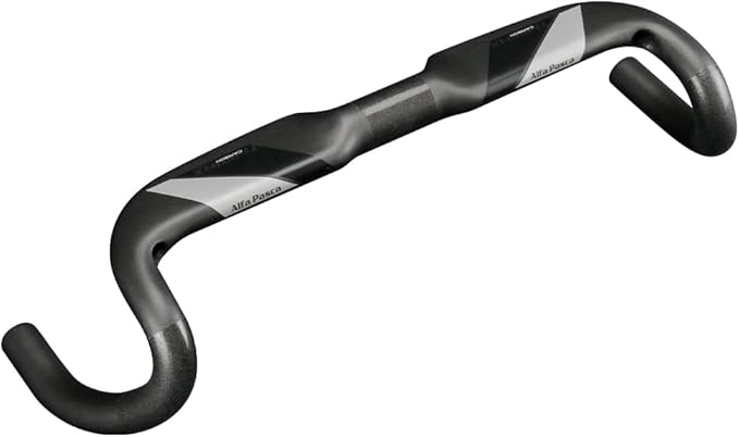 Alfa Pasca Aero Handlebars for Road Bike Carbon Racing Bicycle Handlebars Drop Bars Lightweight 31.8 UD Glossy/Matte 400/420/440mm