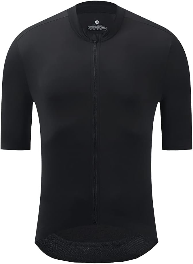 YKYWBIKE Cycling Jersey Men Aero Race Fit, Road Bike Jersey Short Sleeved Moisture Wicking, Breathable,Zip Pocket,UPF50＋