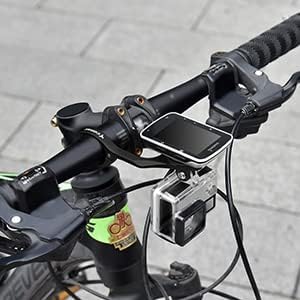 corki Cycles Garmin Edge Out Front Mount, Bike Handlebar Mount for Garmin Bike Computer 130 520 530 830 1030 & Sports Action Camera and Bike Lights