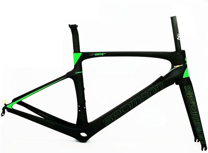 TUJISEK 700C Road Bikes Break Wind Frame Carbon Fibre Ultra Light Frameset with Fork and Seatpost 46/49/52/54/56CM Frame V Brake QR 130MM Semi Internal Routing
