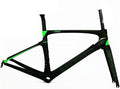 TUJISEK 700C Road Bikes Break Wind Frame Carbon Fibre Ultra Light Frameset with Fork and Seatpost 46/49/52/54/56CM Frame V Brake QR 130MM Semi Internal Routing