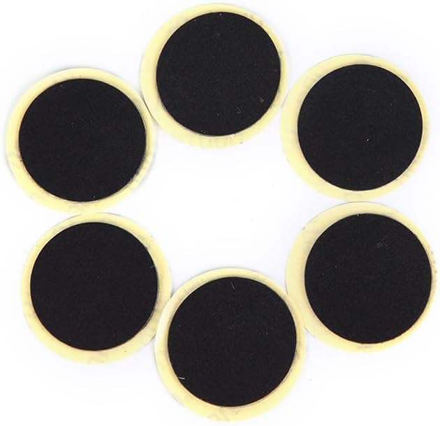 24Pcs Black Bike Tire Patch Kit,Glueless Bike Repair Patch, Round Bicycle Tube Patches, Bike Inner Tube Repair Kit, Bike Patch Kit for Road and Mountain Bikes Tire Repair Kits, Cycling