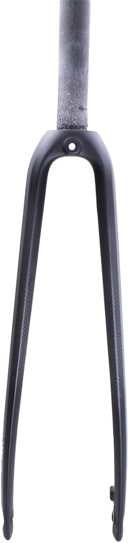 WCS 700C Carbon Road Bike Fork – 1-1/8” Straight Steerer, QR 9mm, Max 32C Flat Mount Disc (Light Gravel/Commuter)