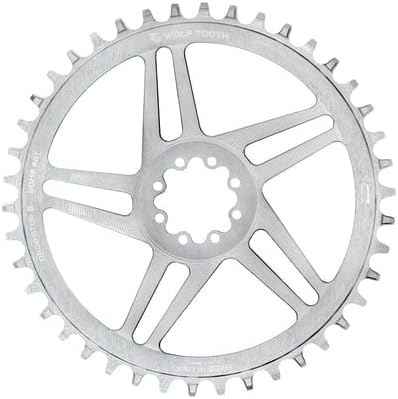 Wolf Tooth Direct Mount Chainring for SRAM 8-Bolt Raw Silver