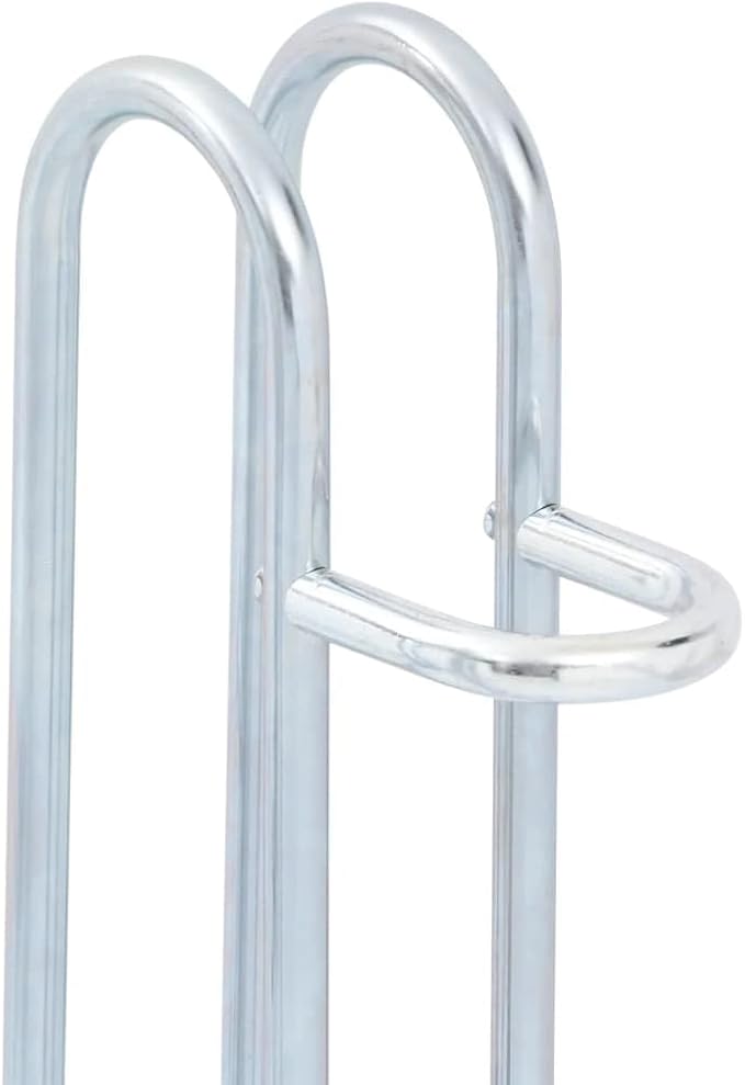 Galvanized Steel Floor Freestanding Bicycle Stand for 2 Bikes, 2 Bikes Floor Bike Stand, Bike Floor Parking Rack for Indoor & Outdoor Garage Storage,-868