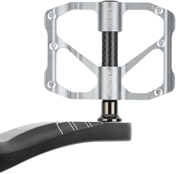 Aluminum Alloy & Carbon Fiber MTB Pedals - 9/16" Sealed 3-Bearing System | Lightweight Non-Slip Platform for Road, Mountain & BMX Bikes