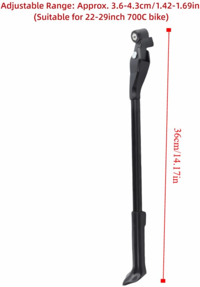 Universal Bike Kickstand - Adjustable Aluminum Alloy Side-Mount Stand for 22-29 Inch & 700C Bikes, Fits Mountain & Road Bicycles‌