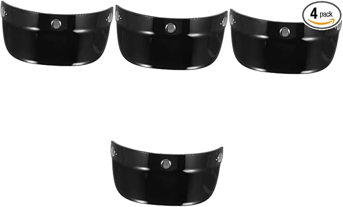 Gatuida 4pcs Visor Insert Shield for Outdoor Riding Material Uv Fits Various Half Helmets for and Comfort