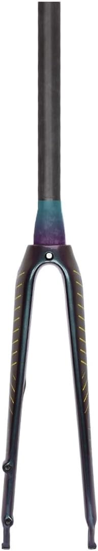 700C Full Carbon Fiber Road Bikes Fork QR 9X100mm Disc Brake Hard Forks 1 1/2" Tapered Tube Threadless Front Fork