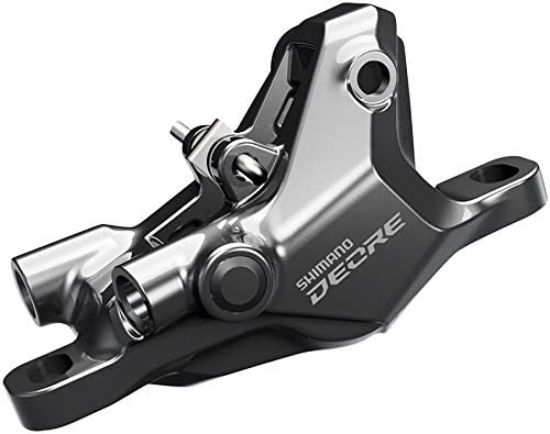 SHIMANO Deore BR-M6100 Disc Brake Caliper - Front or Rear, Hydraulic, Resin Pads, Gray