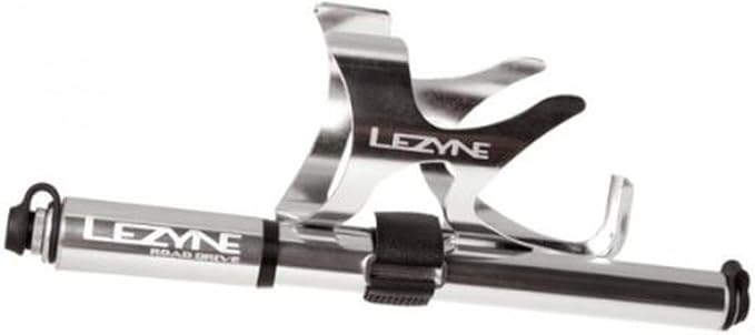 LEZYNE Power Bicycle Bottle Cage, Secure Wrap-Around Design, Lightweight Aluminum Tube Construction, Easy Access, Bike Water Bottle Holder