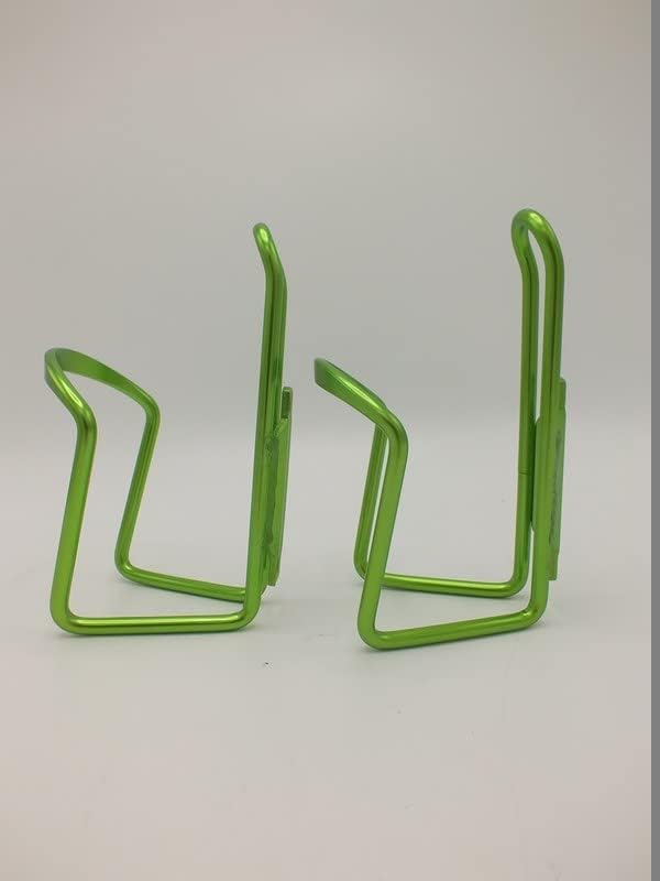 Green Water Bottle Cage Pair Road Mountain Hybrid Confort Cruiser Bike Frame Mount Aluminum Alloy