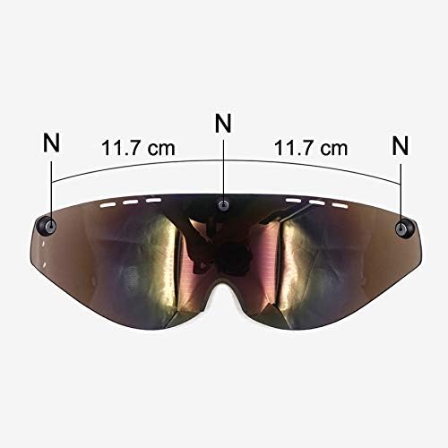 Helmet visor lens, KF-VISOR, Helmet Glasses Ca-sco Ciclismo Lens Aero Helmet Bike Triathlon Tt Road Cycling Helmet Len Time Trial Goggles Accessories Fit Compatible with Cairbull(Multicolor)