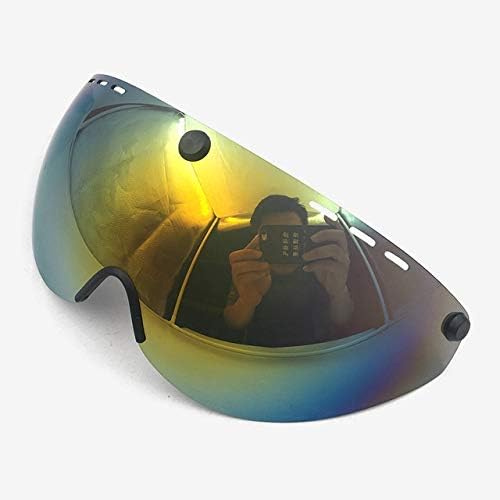 Helmet visor lens, KF-VISOR, Helmet Glasses Ca-sco Ciclismo Lens Aero Helmet Bike Triathlon Tt Road Cycling Helmet Len Time Trial Goggles Accessories Fit Compatible with Cairbull(Multicolor)