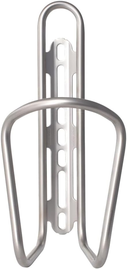 Widefoot StoutCage - Stainless Steel Water Bottle Cage for Bicycles - Made in The USA (Stainless)