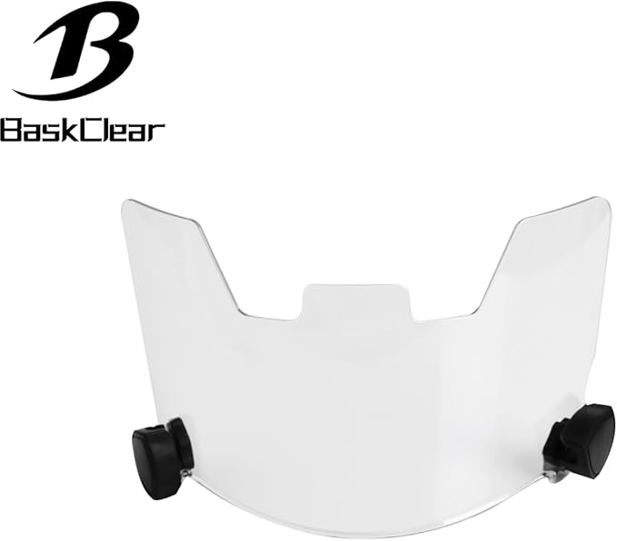 Football Visor Helmet Clear Visor, Scratch Resistant, UV Block, Anti-Fog, Anti-Cracking. Fits Youth and Adult Football Helmets.