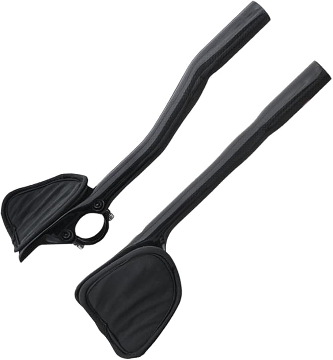 aerobars for road bike aero bars Cabon Fiber TT Rest bullhorn aerobar and triathlon aerobars NoLogo 3K Glossy 340mm tri bike clip on earo bars bike resting handle bars