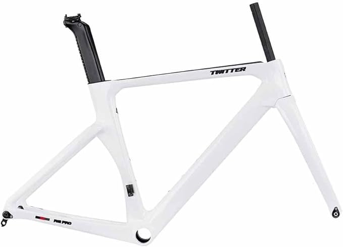 Carbon Fiber Disc Brake Frame 700c Road Bike Frameset 46CM/48CM/50CM/52CM/54CM Aero Race Frame Thru Axle F12×100mm R12×142mm Internal Routing T47